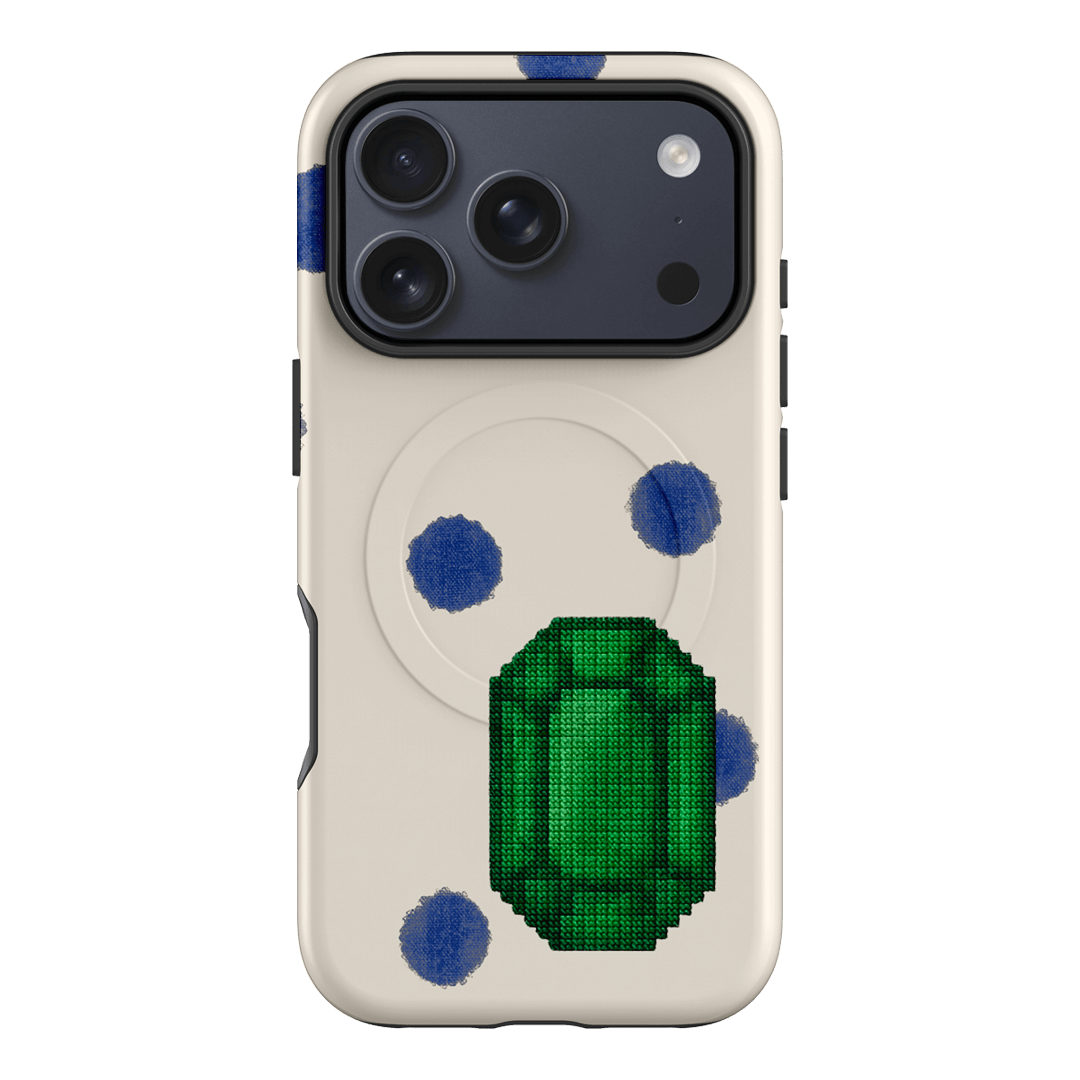 May Emerald Printed Phone Cases iPhone 17 Pro / Armoured MagSafe by Joiana - The Dairy