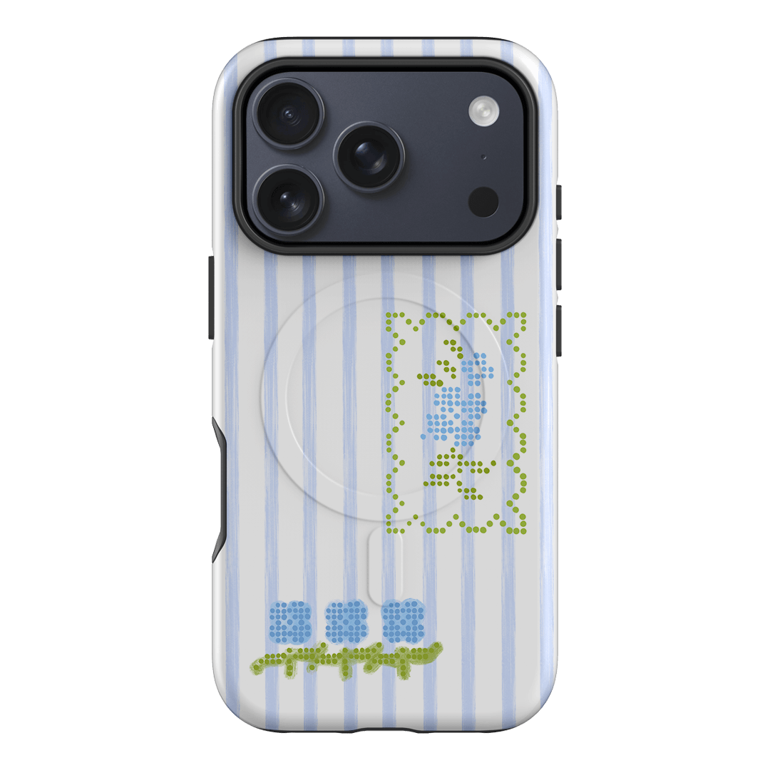 Patchwork Blue Printed Phone Cases iPhone 17 Pro / Armoured MagSafe by Kayla Carr - The Dairy