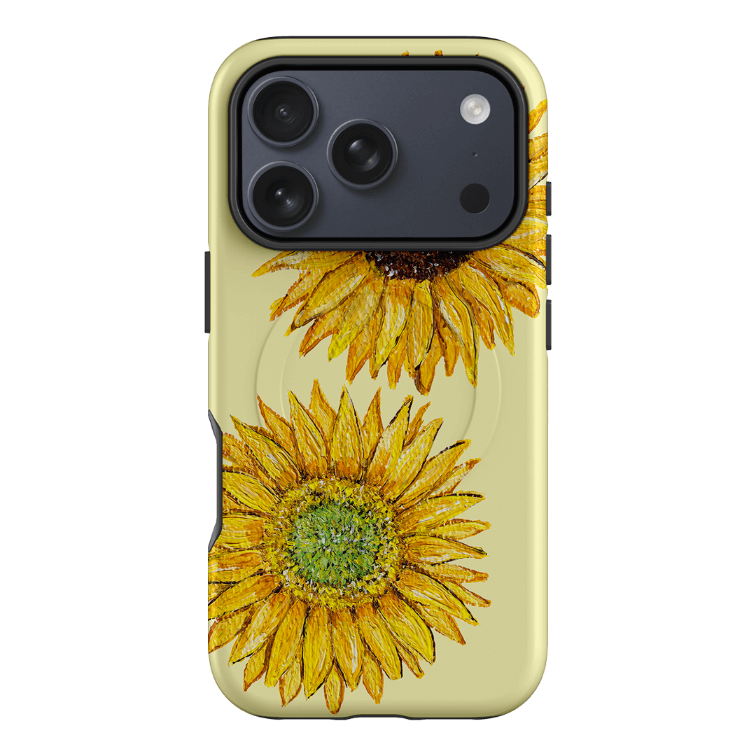 Sunflower Yellow Printed Phone Cases iPhone 17 Pro / Armoured MagSafe by BG. Studio - The Dairy