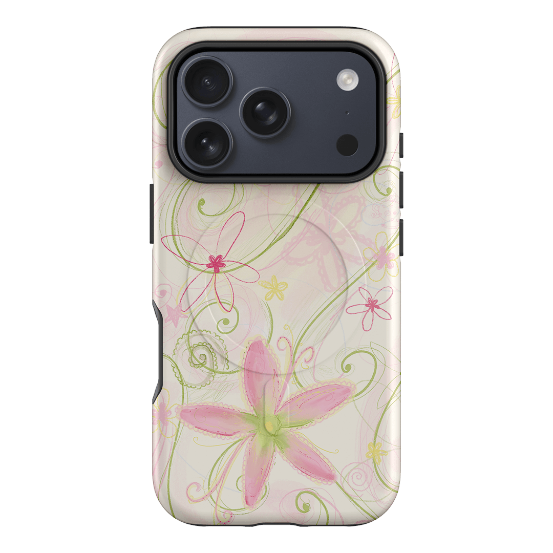 Swirl Pink Printed Phone Cases iPhone 17 Pro / Armoured MagSafe by Kayla Carr - The Dairy