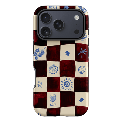 Afternoon Mezze Maroon Printed Phone Cases iPhone 17 Pro / Armoured by Charlie Taylor - The Dairy