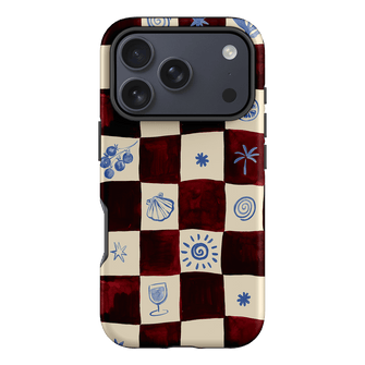 Afternoon Mezze Maroon Printed Phone Cases iPhone 17 Pro / Armoured by Charlie Taylor - The Dairy