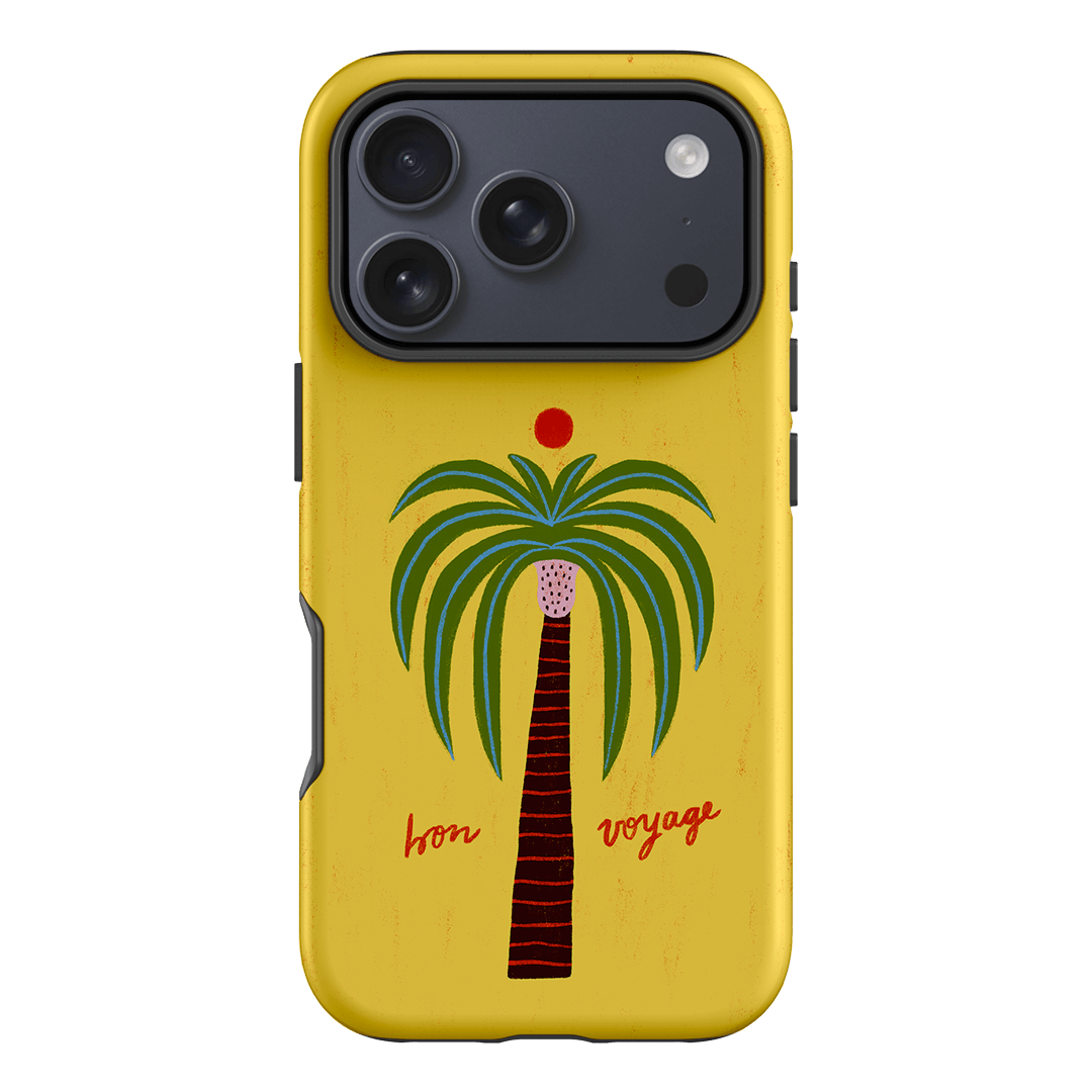 Bon Voyage Yellow Printed Phone Cases iPhone 17 Pro / Armoured by Marie Faurrite - The Dairy