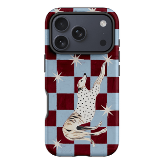 Check Greyhound Blue Printed Phone Cases iPhone 17 Pro / Armoured by Lisa Hu - The Dairy