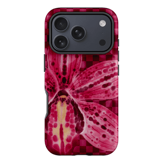 Check Orchid Printed Phone Cases iPhone 17 Pro / Armoured by Sally Hungerford - The Dairy
