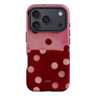 Cherry Polka Dot Printed Phone Cases iPhone 17 Pro / Armoured by Jasmine Dowling - The Dairy