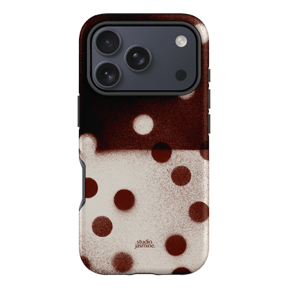 Espresso Polka Dot Printed Phone Cases iPhone 17 Pro / Armoured by Jasmine Dowling - The Dairy