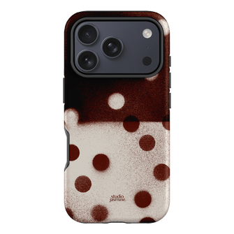 Espresso Polka Dot Printed Phone Cases iPhone 17 Pro / Armoured by Jasmine Dowling - The Dairy