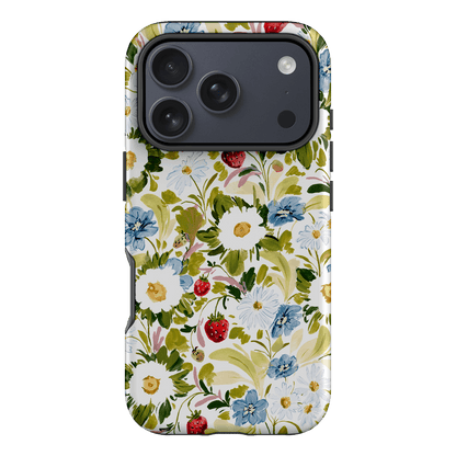 Garden Strawberries Printed Phone Cases iPhone 17 Pro / Armoured by Ellie Mae - The Dairy