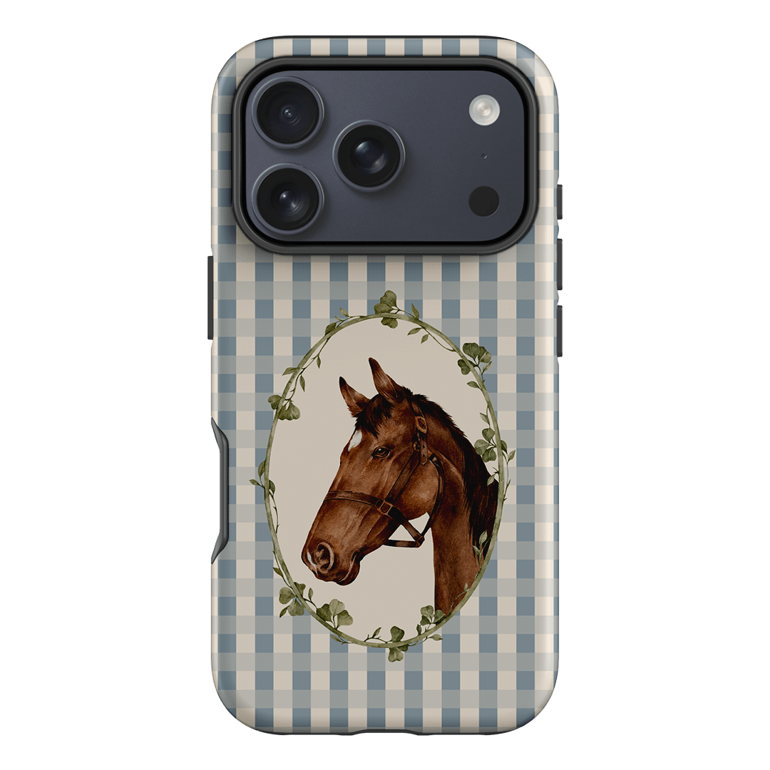 Gingham Horse Printed Phone Cases iPhone 17 Pro / Armoured by Kasiags Art - The Dairy