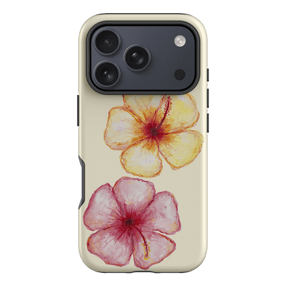 Hibiscus Flower Yellow Printed Phone Cases iPhone 17 Pro / Armoured by BG. Studio - The Dairy