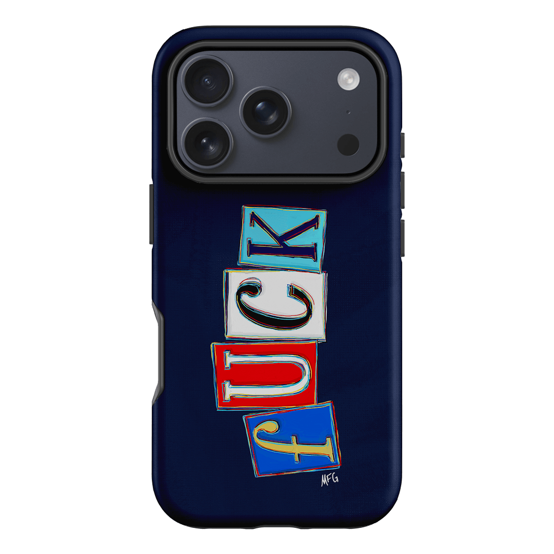 Lil Fcks Blue Printed Phone Cases iPhone 17 Pro / Armoured by Margarbs Art - The Dairy