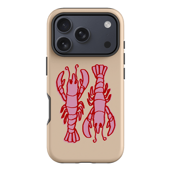 Lobster Love Peach Printed Phone Cases iPhone 17 Pro / Armoured by The Dairy - The Dairy