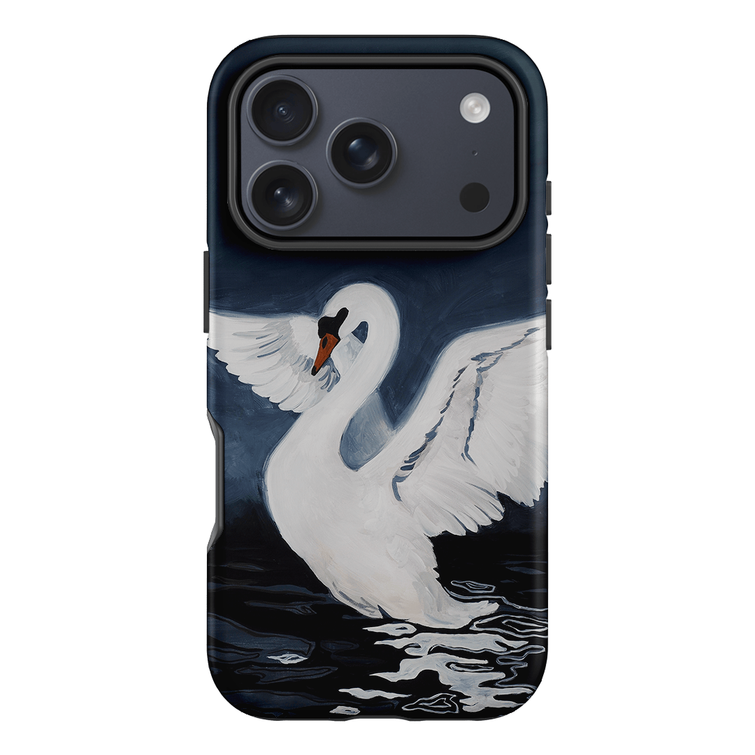 Midnight Swan Printed Phone Cases iPhone 17 Pro / Armoured by Lisa Hu - The Dairy