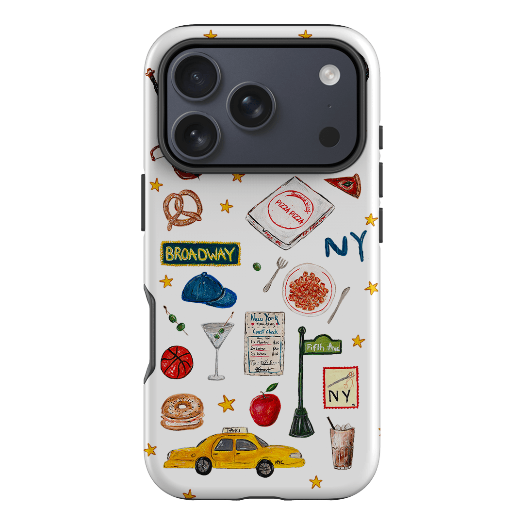 NYC White Printed Phone Cases iPhone 17 Pro / Armoured by BG. Studio - The Dairy