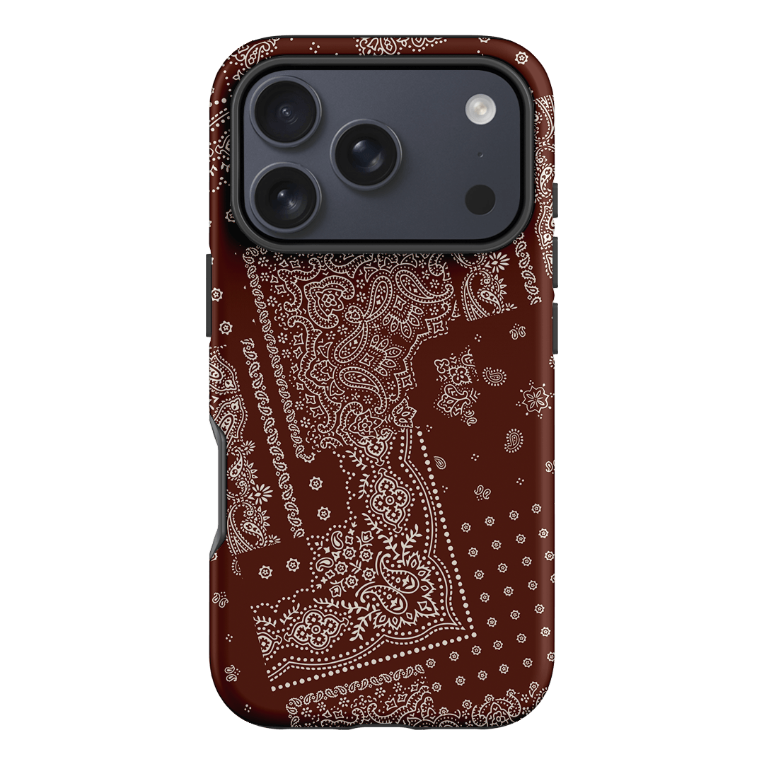 Paisley Cinnamon Printed Phone Cases iPhone 17 Pro / Armoured by The Dairy - The Dairy