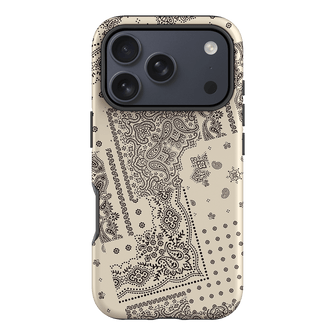 Paisley Ecru Printed Phone Cases iPhone 17 Pro / Armoured by The Dairy - The Dairy