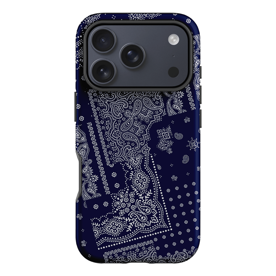 Paisley Indigo Printed Phone Cases iPhone 17 Pro / Armoured by The Dairy - The Dairy