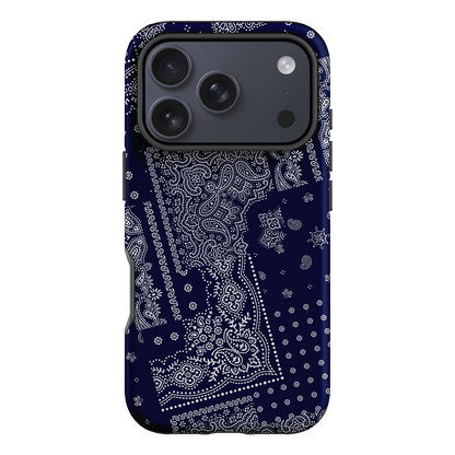 Paisley Indigo Printed Phone Cases iPhone 17 Pro / Armoured by The Dairy - The Dairy