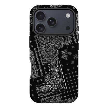 Paisley Noir Printed Phone Cases iPhone 17 Pro / Armoured by The Dairy - The Dairy