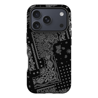 Paisley Noir Printed Phone Cases iPhone 17 Pro / Armoured by The Dairy - The Dairy