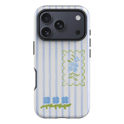 Patchwork Blue Printed Phone Cases iPhone 17 Pro / Armoured by Kayla Carr - The Dairy