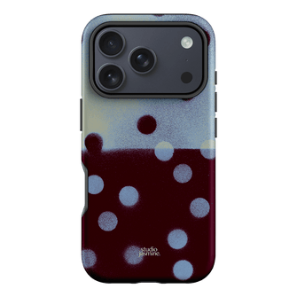 Plum Polka Dot Printed Phone Cases iPhone 17 Pro / Armoured by Jasmine Dowling - The Dairy
