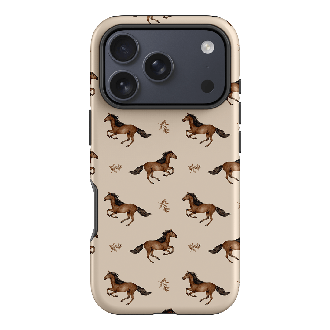 Running Horse Printed Phone Cases iPhone 17 Pro / Armoured by Kasiags Art - The Dairy