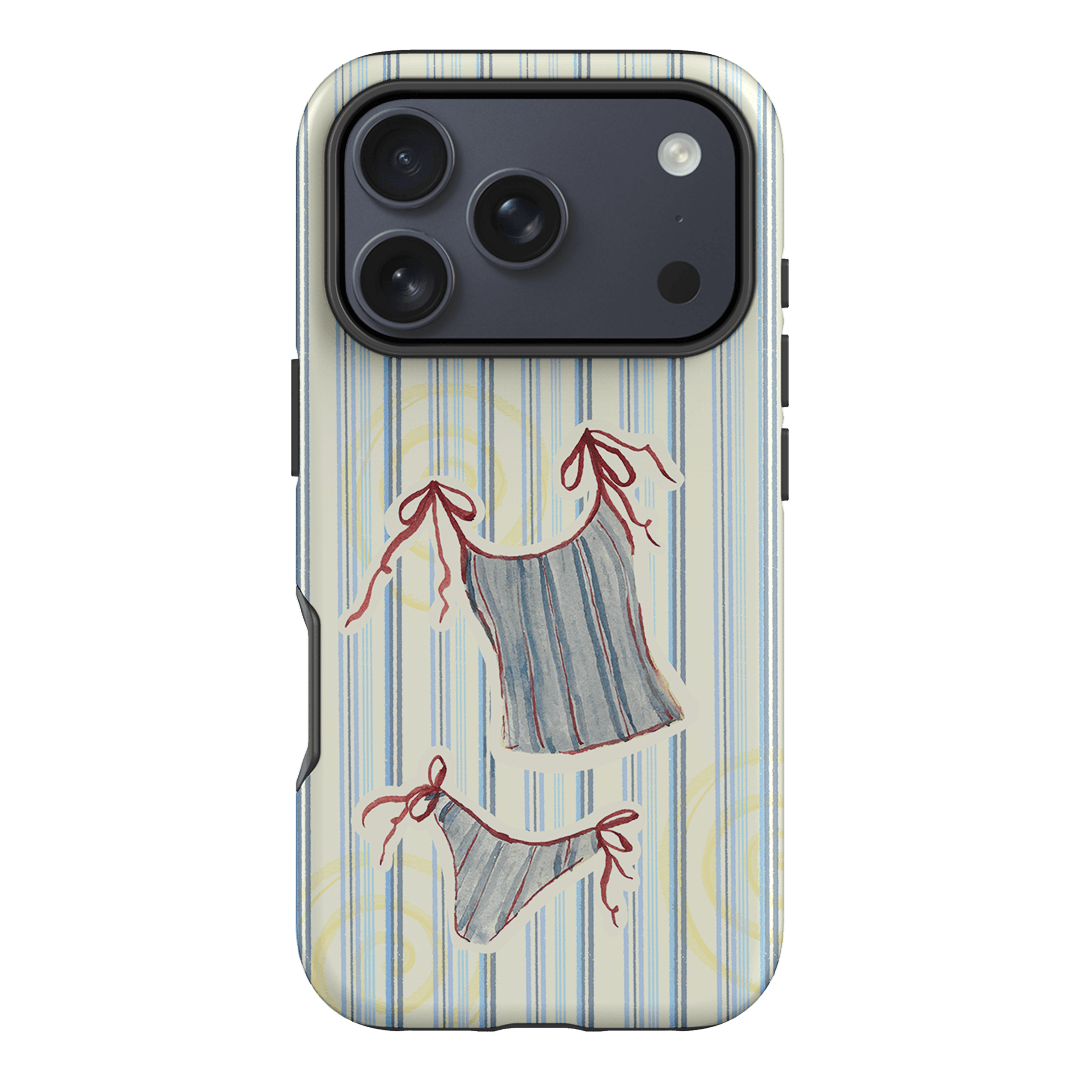 Stripe Tankini Printed Phone Cases iPhone 17 Pro / Armoured by Kayla Carr - The Dairy