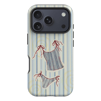 Stripe Tankini Printed Phone Cases iPhone 17 Pro / Armoured by Kayla Carr - The Dairy