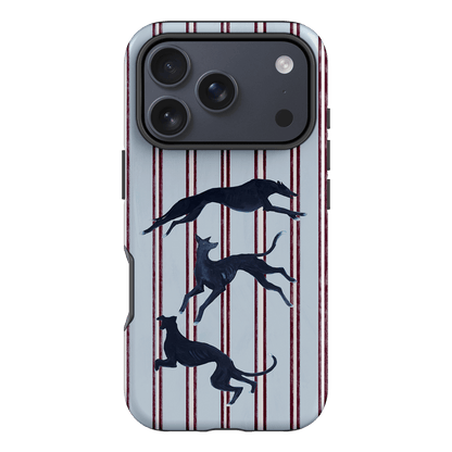 Stripey Hounds Printed Phone Cases iPhone 17 Pro / Armoured by Lisa Hu - The Dairy