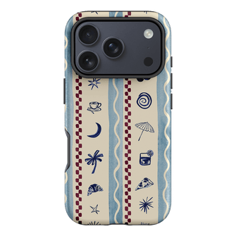 Summer Snacks Blue Printed Phone Cases iPhone 17 Pro / Armoured by Charlie Taylor - The Dairy