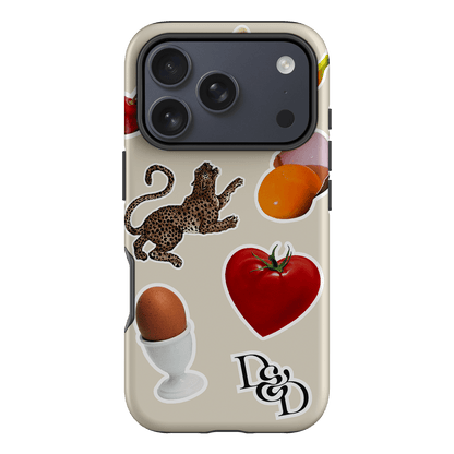 Sunday Stickers Cream Printed Phone Cases iPhone 17 Pro / Armoured by Desmond & Dempsey - The Dairy
