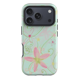 Swirl Blue Printed Phone Cases iPhone 17 Pro / Armoured by Kayla Carr - The Dairy