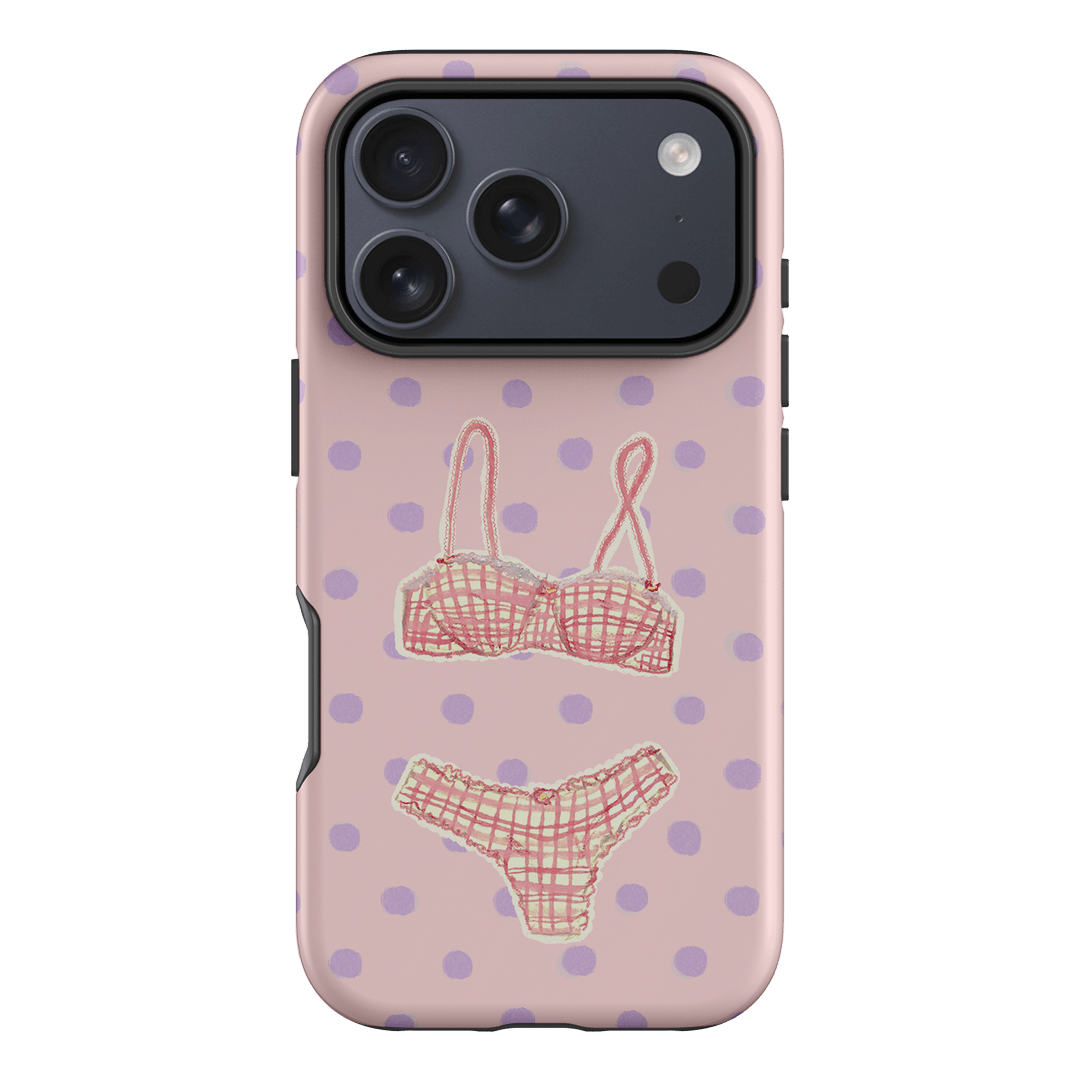 Vintage Gingham Printed Phone Cases iPhone 17 Pro / Armoured by Kayla Carr - The Dairy