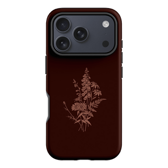 Wildflowers Mocha Printed Phone Cases iPhone 17 Pro / Armoured by Typoflora - The Dairy