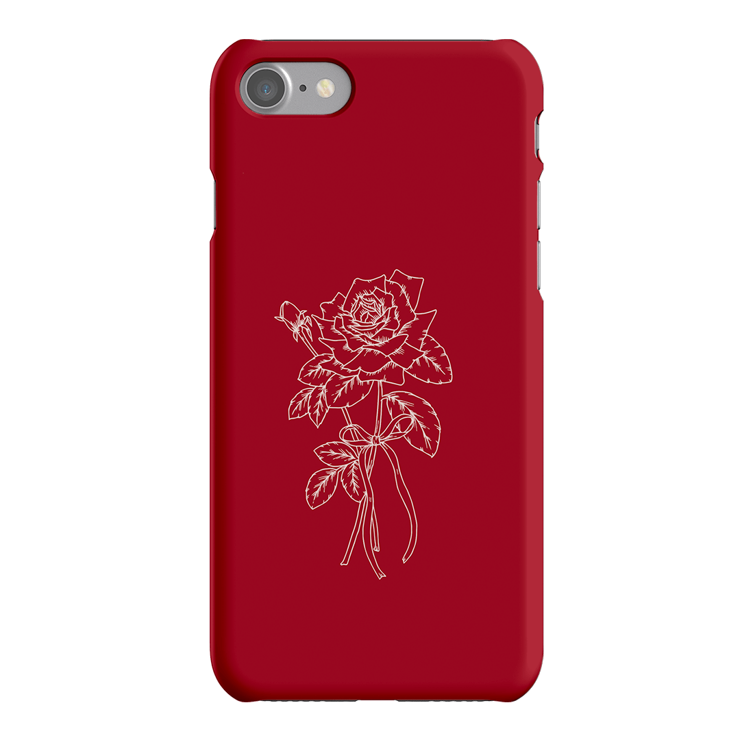 Red Rose Printed Phone Cases iPhone SE / Snap by Typoflora - The Dairy