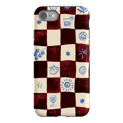 Afternoon Mezze Maroon Printed Phone Cases iPhone SE / Armoured by Charlie Taylor - The Dairy