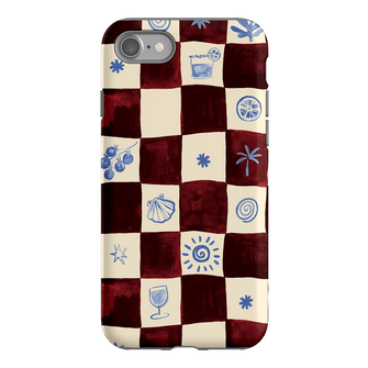 Afternoon Mezze Maroon Printed Phone Cases iPhone SE / Armoured by Charlie Taylor - The Dairy