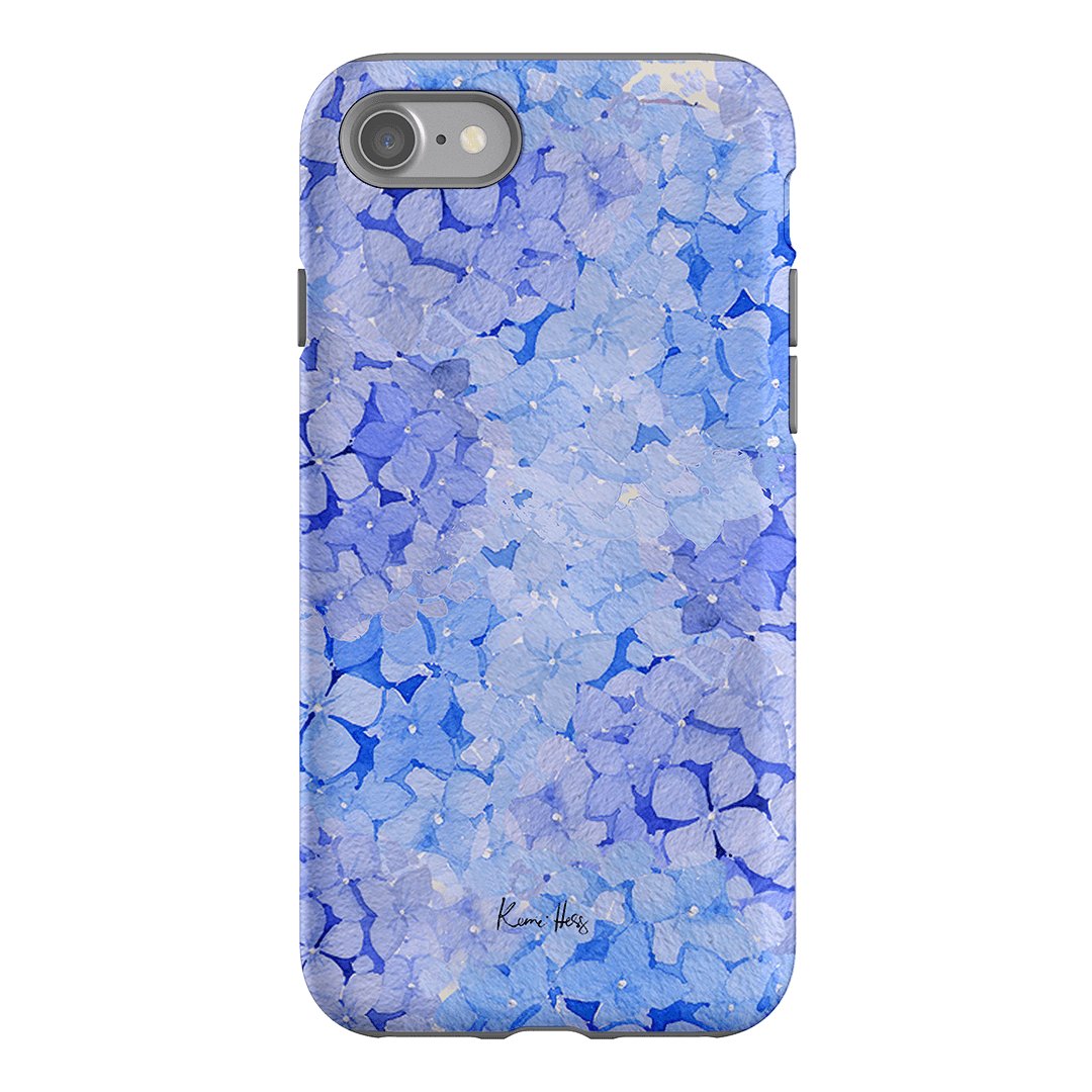 Hydrangea Blue Printed Phone Cases iPhone SE / Armoured by Kerrie Hess - The Dairy
