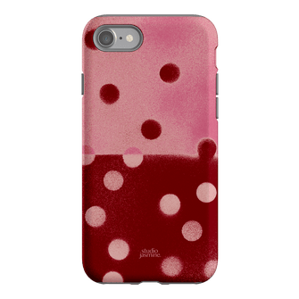 Cherry Polka Dot Printed Phone Cases iPhone SE / Armoured by Jasmine Dowling - The Dairy
