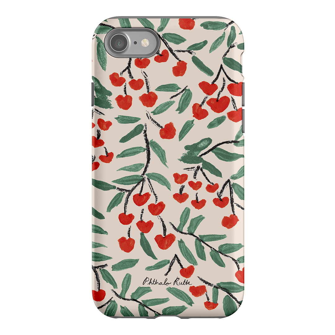 Cherry Love Printed Phone Cases iPhone SE / Armoured by Phthalo Ruth - The Dairy