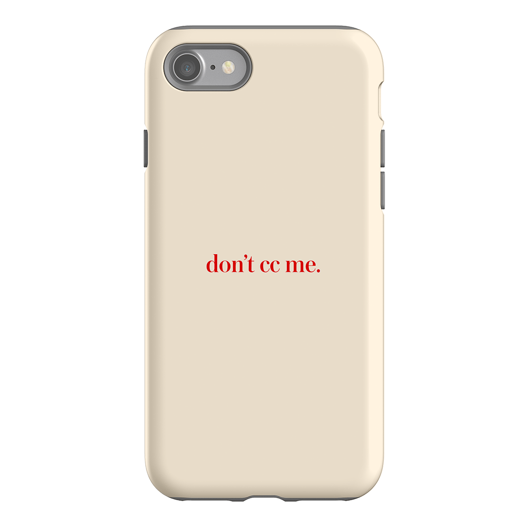 Don't CC Me Red Printed Phone Cases iPhone SE / Armoured by The Dairy - The Dairy