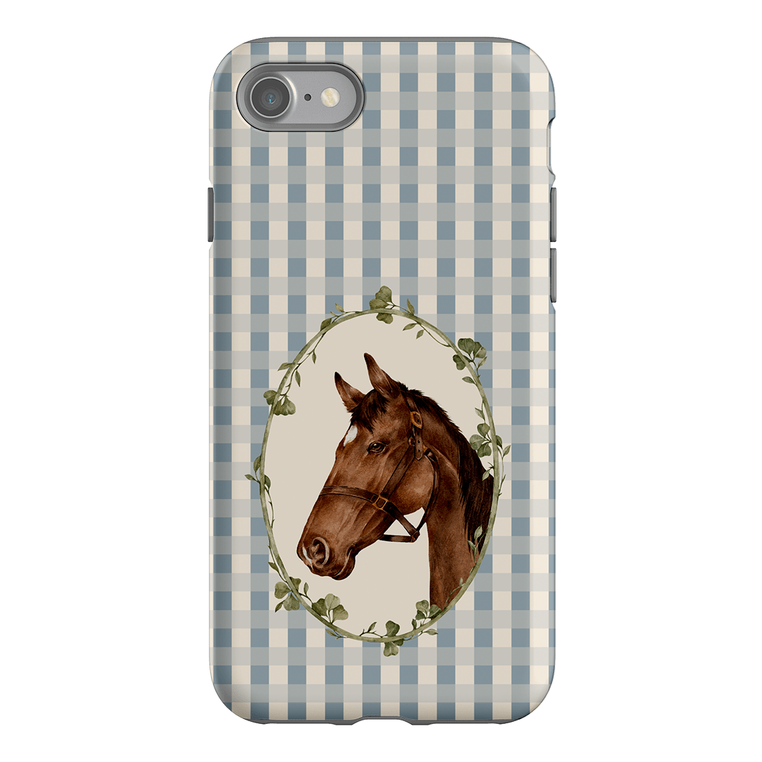 Gingham Horse Printed Phone Cases iPhone SE / Armoured by Kasiags Art - The Dairy