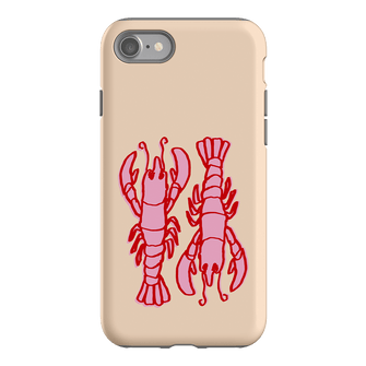 Lobster Love Peach Printed Phone Cases iPhone SE / Armoured by The Dairy - The Dairy