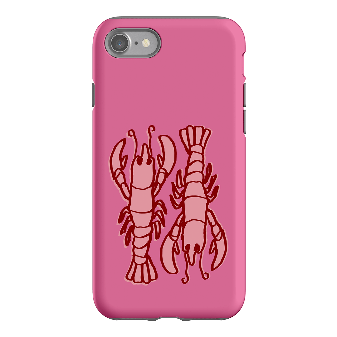 Lobster Love Pink Printed Phone Cases iPhone SE / Armoured by The Dairy - The Dairy