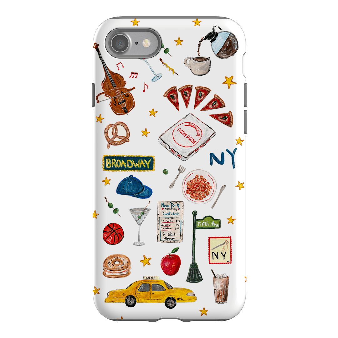 NYC White Printed Phone Cases iPhone SE / Armoured by BG. Studio - The Dairy
