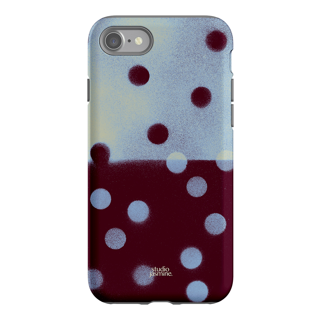 Plum Polka Dot Printed Phone Cases iPhone SE / Armoured by Jasmine Dowling - The Dairy