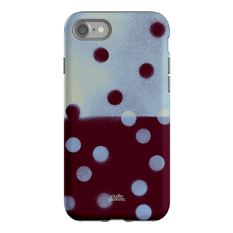 Plum Polka Dot Printed Phone Cases iPhone SE / Armoured by Jasmine Dowling - The Dairy