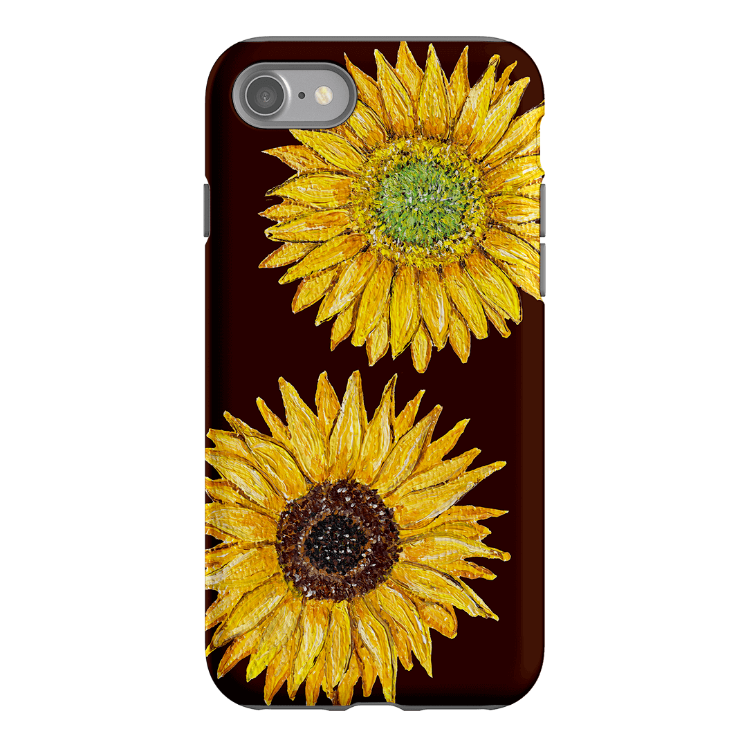 Sunflower Brown Printed Phone Cases iPhone SE / Armoured by BG. Studio - The Dairy
